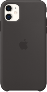 apple silicone case black